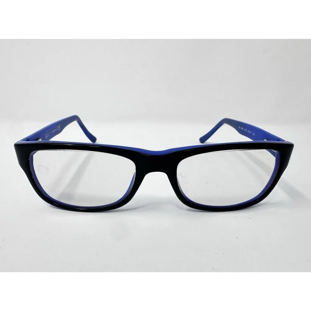 Ray-Ban RB5268 5179 Black Blue Eyeglass Frames 50-17-135 Authentic